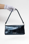 secondary Dark Blue Python Shoulder Bag