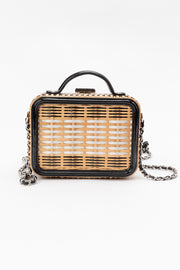 Rattan Woven Top Handle Vanity Case (2019)