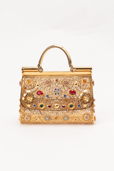 Brass Filigree Small Miss Sicily Bag ( Fall/Winter 2014)