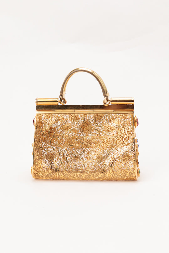 Brass Filigree Small Miss Sicily Bag ( Fall/Winter 2014)