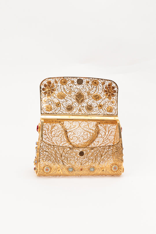Brass Filigree Small Miss Sicily Bag ( Fall/Winter 2014)