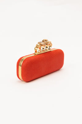 Pony Hair Knuckle Box Clutch Bag Frame Top - #4