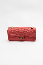 Satin Croc Reissue 2.55 Flap Shoulder Bag ( Fall/Winter 2007 Runway)