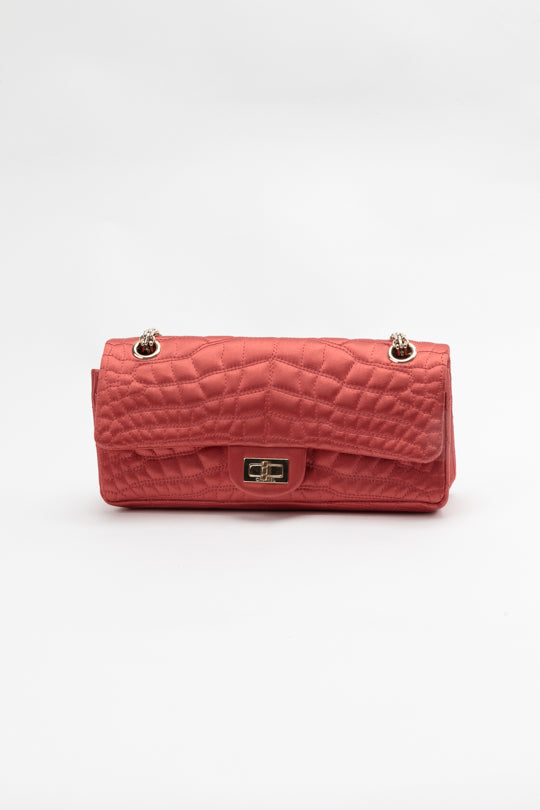Satin Croc Reissue 2.55 Flap Shoulder Bag ( Fall/Winter 2007 Runway)
