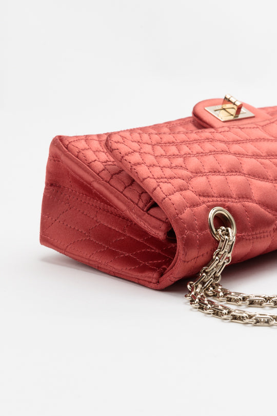 Satin Croc Reissue 2.55 Flap Shoulder Bag ( Fall/Winter 2007 Runway)