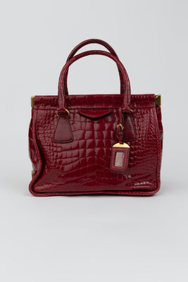 Crocodile Leather Handbag - #4