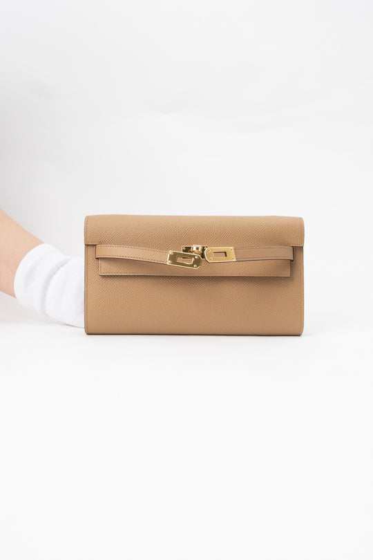 Kelly Epsom Classique to go Wallet (Brand New)