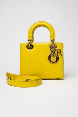 Ostrich Leather Lady Dior Handbag - #1