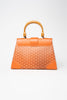 Saigon MM Structured Top Handle Orange Bag - #2
