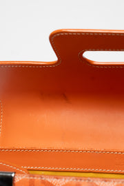 Saigon MM Structured Top Handle Orange Bag