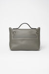 secondary Gris Pearl Togo Calf/Crocodile Leather Kelly Bag (Brand New)