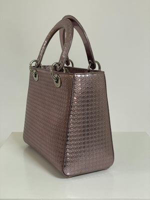Lady Dior Micro Metallic Cannage Handbag - #7