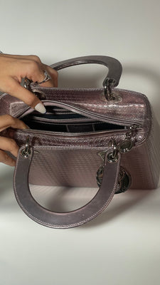 Lady Dior Micro Metallic Cannage Handbag - #4
