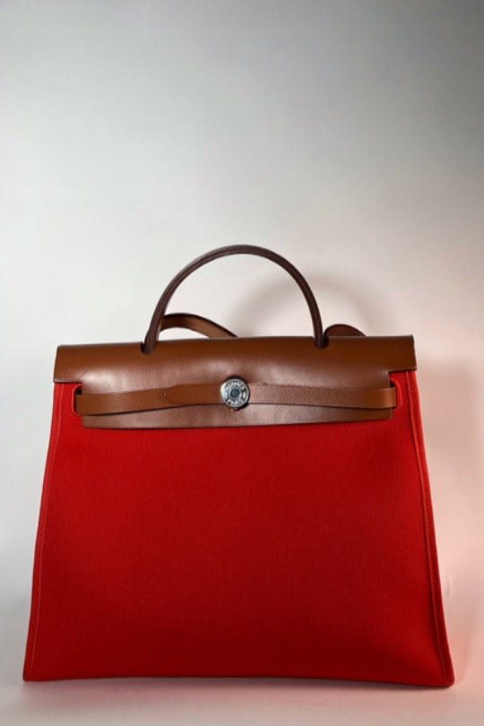 Herbag Swift and Canvas Leather Handbag