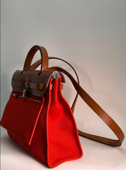 Herbag Swift and Canvas Leather Handbag