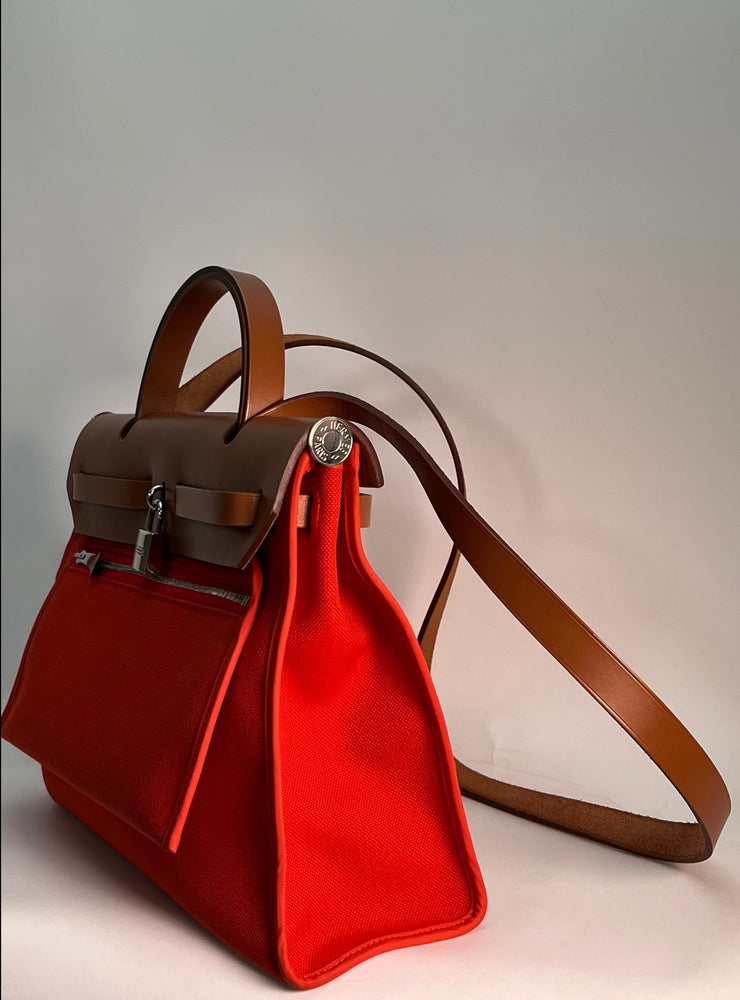 Herbag Swift and Canvas Leather Handbag