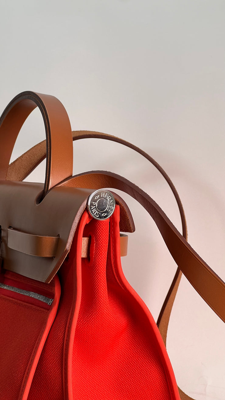 Herbag Swift and Canvas Leather Handbag