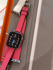 Hermes Barbie Apple Watch Strap (Double)