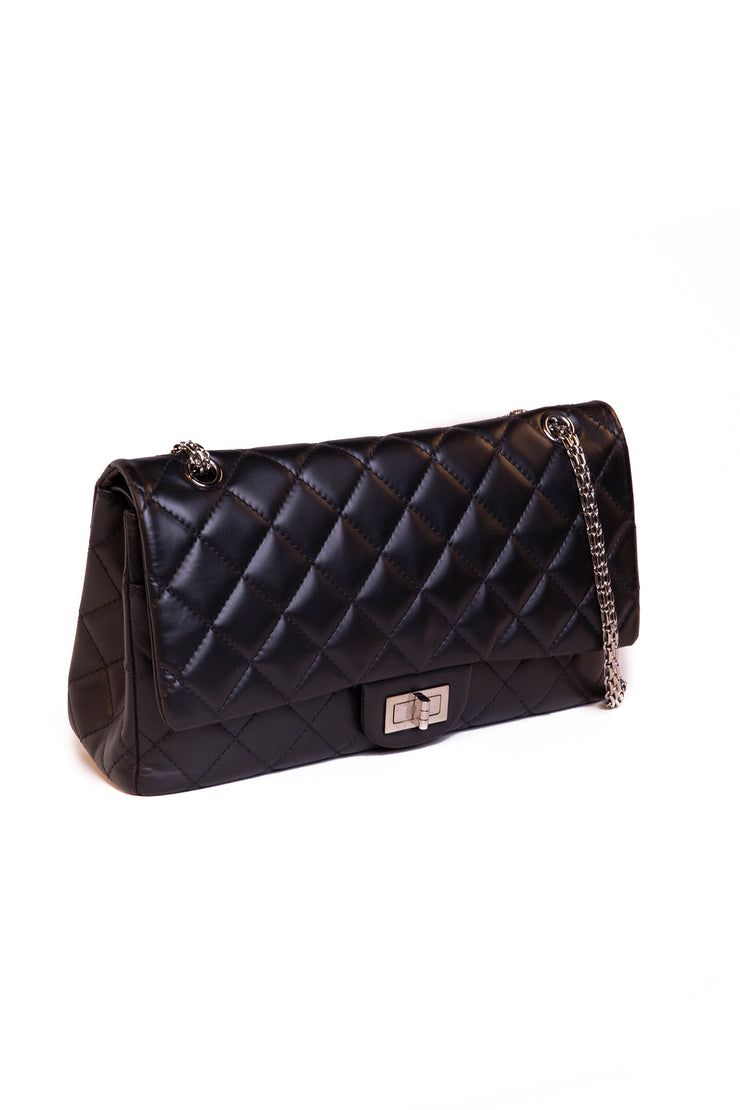 Classic Flap Black Lambskin Shoulder Bag