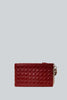 Dior quilted leather maroon red clutch vintage online - #1