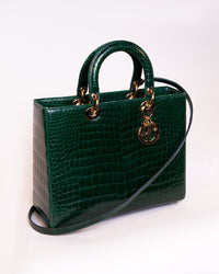 Crocodile leather handbag - #5