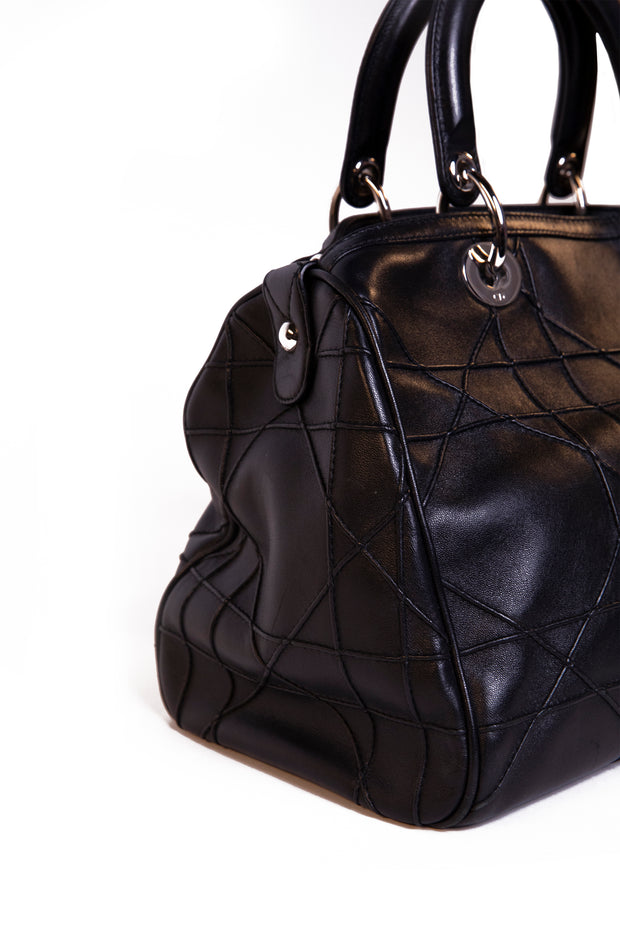 Granville Polochon Cannage Lambskin Handbag
