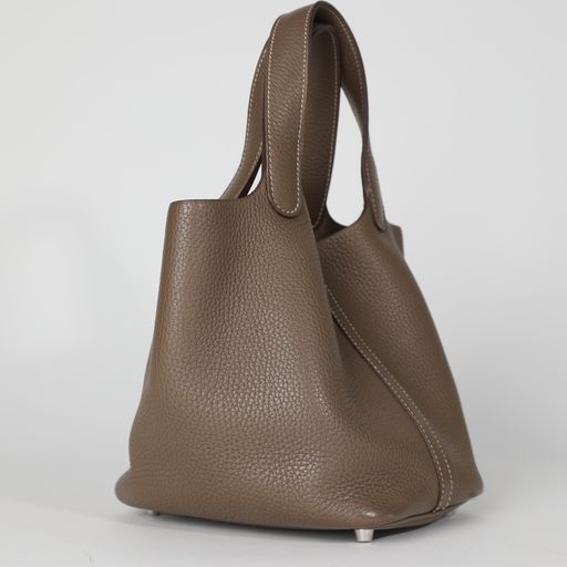 Hermes Picotin Etoupe Leather Hand