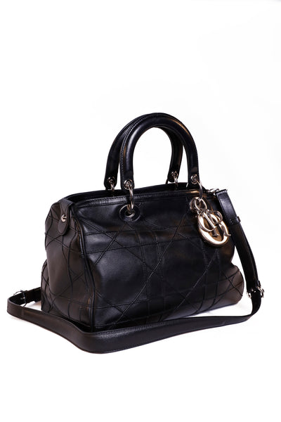 Granville Polochon Cannage Lambskin Handbag