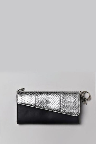 Dior python and satin wallet 