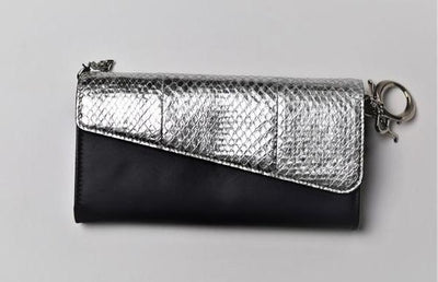 Snake leather wallet on chain - #2