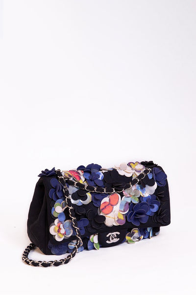 Chanel Patchwork Denim Jumbo Classic Single Flap Bag - Blue Shoulder Bags,  Handbags - CHA872928