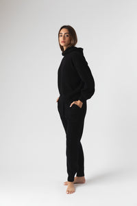 Women's Cashmere Blend Joggers In Black - #2