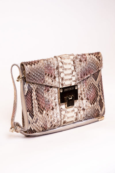 Marianne Python Leather Shoulder Bag
