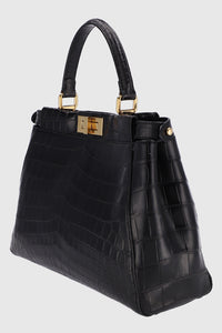 Fendi Peek-a-Boo Crocodile Leather Hand bag - #11
