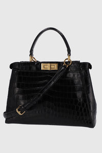 Fendi Peek-a-Boo Crocodile Leather Hand bag - #14