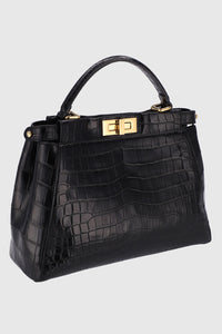 Fendi Peek-a-Boo Crocodile Leather Hand bag - #3