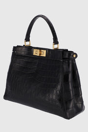 Fendi Peek-a-Boo Crocodile Leather Hand bag