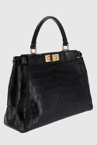 Fendi Peek-a-Boo Crocodile Leather Hand bag - #7