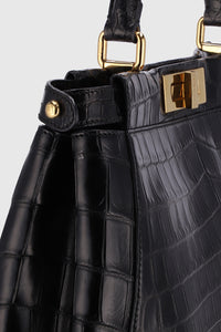 Fendi Peek-a-Boo Crocodile Leather Hand bag - #8