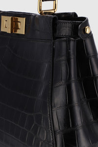 Fendi Peek-a-Boo Crocodile Leather Hand bag - #9