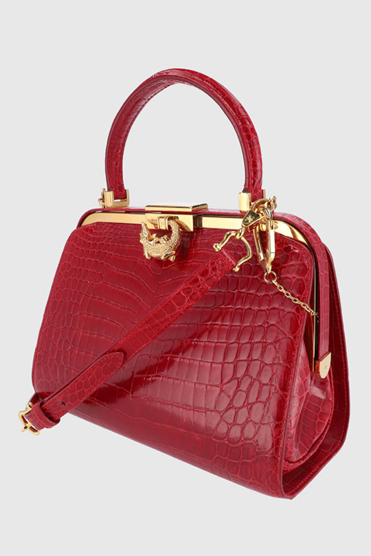 Kwanpen Crocodile Leather Handbag