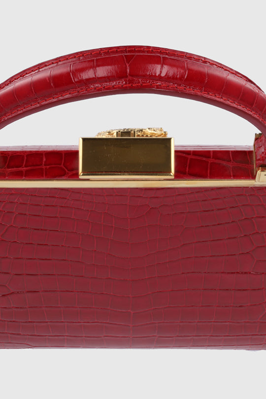 Kwanpen Crocodile Leather Handbag  Match and Style – Match & Style