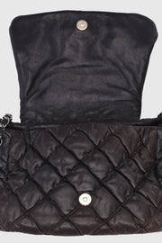 Bubble Accordion Quilted Skin  Flap Bag