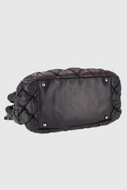 Bubble Accordion Quilted Skin  Flap Bag