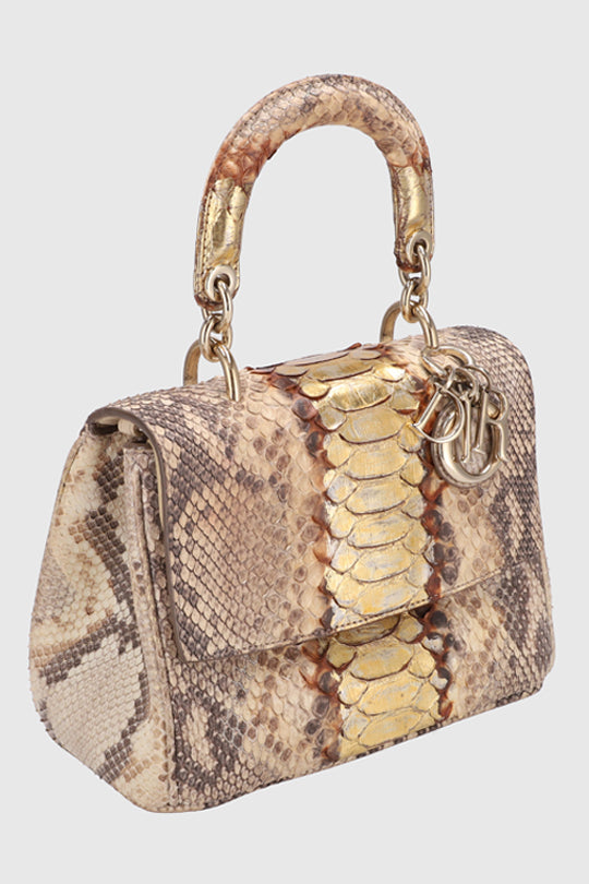 Be Dior Python Leather Bag