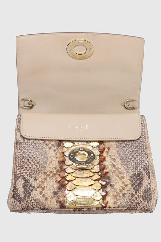 Be Dior Python Leather Bag