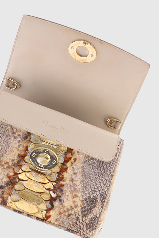 Be Dior Python Leather Bag