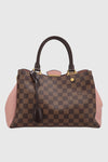 Monogram Canvas Leather Tote Bag