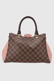 Monogram Canvas Leather Tote Bag