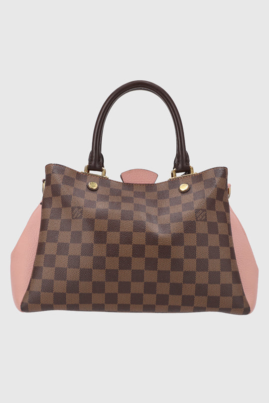 Monogram Canvas Leather Tote Bag